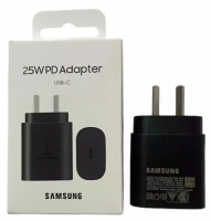 ACCESORIOS SAMSUNG CARGADOR DE VIAJE 25W BLACK S/CABLE