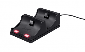 ACCESORIOS TRUST BASE DE CARGA DOBLE PARA MANDOS PS4 GXT235