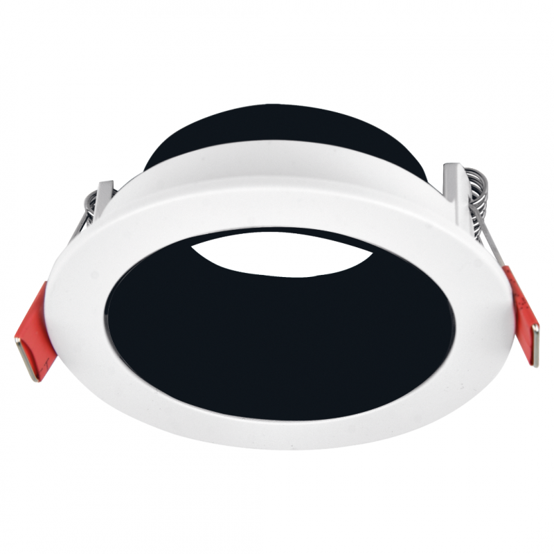 ARTEFACTO DE EMBUTIR REDONDO ANTIDESLUMBRANTE DICRO X1 MOVIL PC BLANCO-NEGRO MACROLED