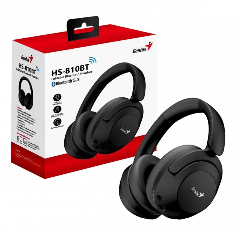 AURICULAR + MIC HEADSET GENIUS RS HS-810BT BLACK