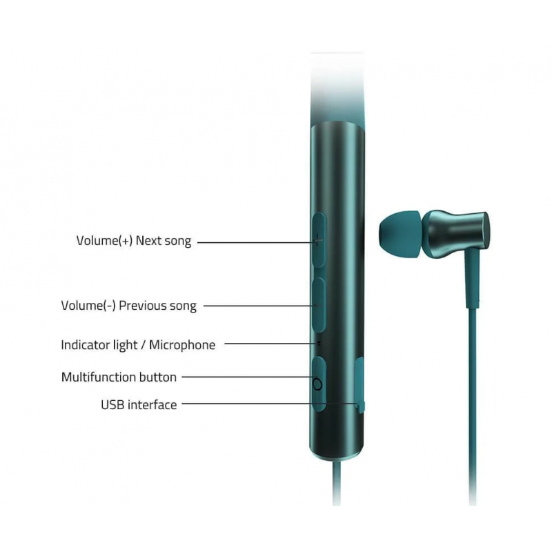 AURICULAR FYD FENDA N203 GREEN