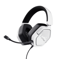 AURICULAR GAMER GXTRUST 492 CARUS MULTIPLATAFORMA CON MICRÓFONO DESMONTABLE BLANCO