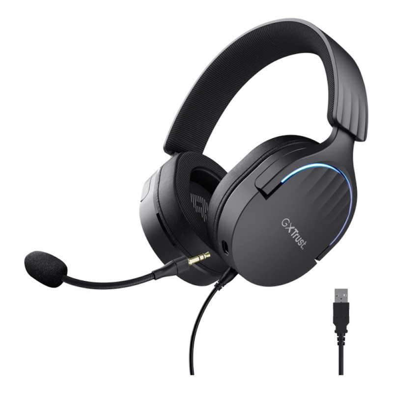 AURICULAR GAMER TRUST FAYZO 7.1 BLACK GXT490