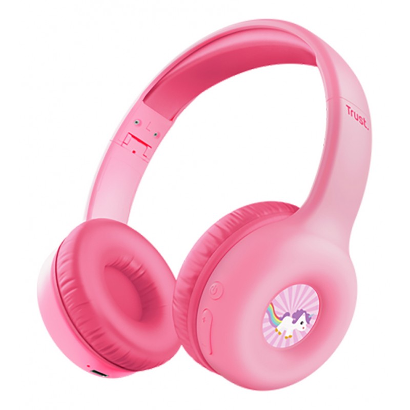AURICULAR TRUST NOUNA WIRELESS KIDS PINK