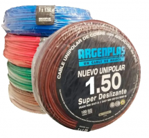 CABLE 1X1.5 MM ARGENPLAS X 100MTS MARRON