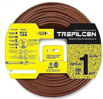 CABLE 1X1MM TREF X 100MTS MARRON