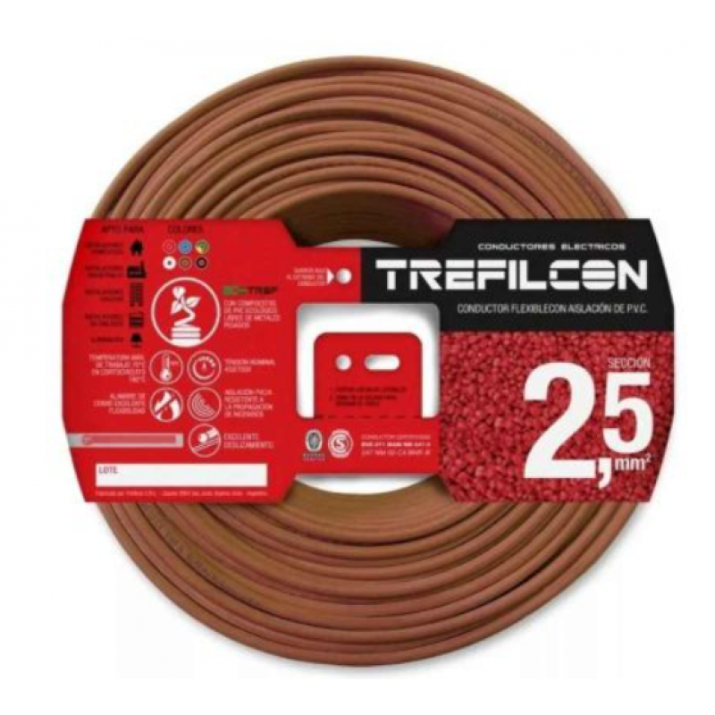 Tref Material CABLE 1X2,50 MM TREF X 100 M MARRÓN – dalular.com
