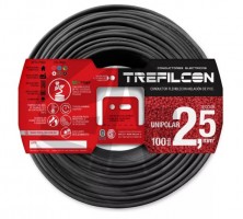 CABLE 1X2,50 MM TREF X 100MTS NEGRO