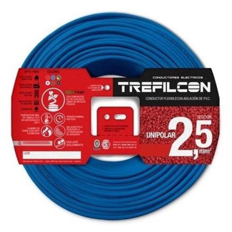 CABLE 1X2.5MM TREF X 100M CELESTE