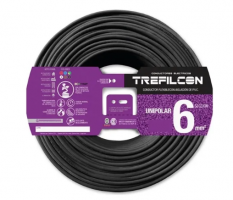 CABLE 1X6,00 MM TREF X 100 M NEGRO