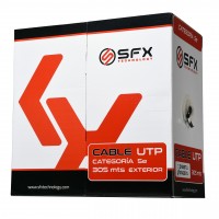 CABLE UTP SFX CAT5 305M EXTERIOR