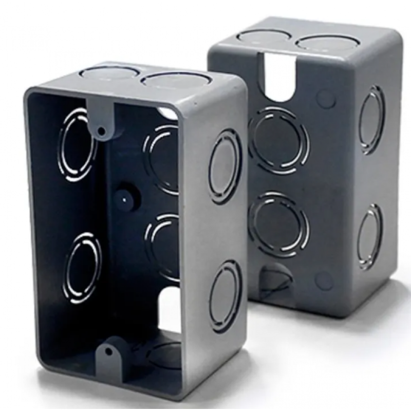 CAJA DE EMBUTIR RECTANGULAR GRIS (60) – TREFI