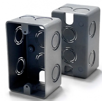 CAJA DE EMBUTIR RECTANGULAR GRIS (60) - TREFI
