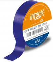 CINTA ADHESIVA PVC INTECK - AZUL 20 METROS