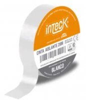 CINTA ADHESIVA PVC INTECK - BLANCA 20 METROS