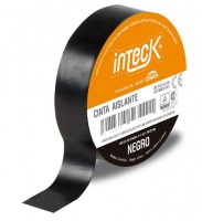 CINTA ADHESIVA PVC INTECK - NEGRA 20 METROS