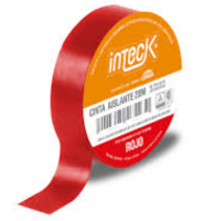 CINTA ADHESIVA PVC INTECK - ROJA 20 METROS