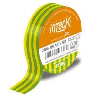 CINTA ADHESIVA PVC INTECK - TIERRA 20 METROS