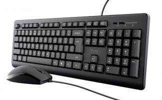 COMBO TECLADO + MOUSE TRUST PRIMO BLACK USB SILENCIOSO