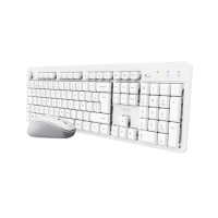 COMBO TECLADO Y MOUSE TRUST ODY II WIRELESS ES WHITE