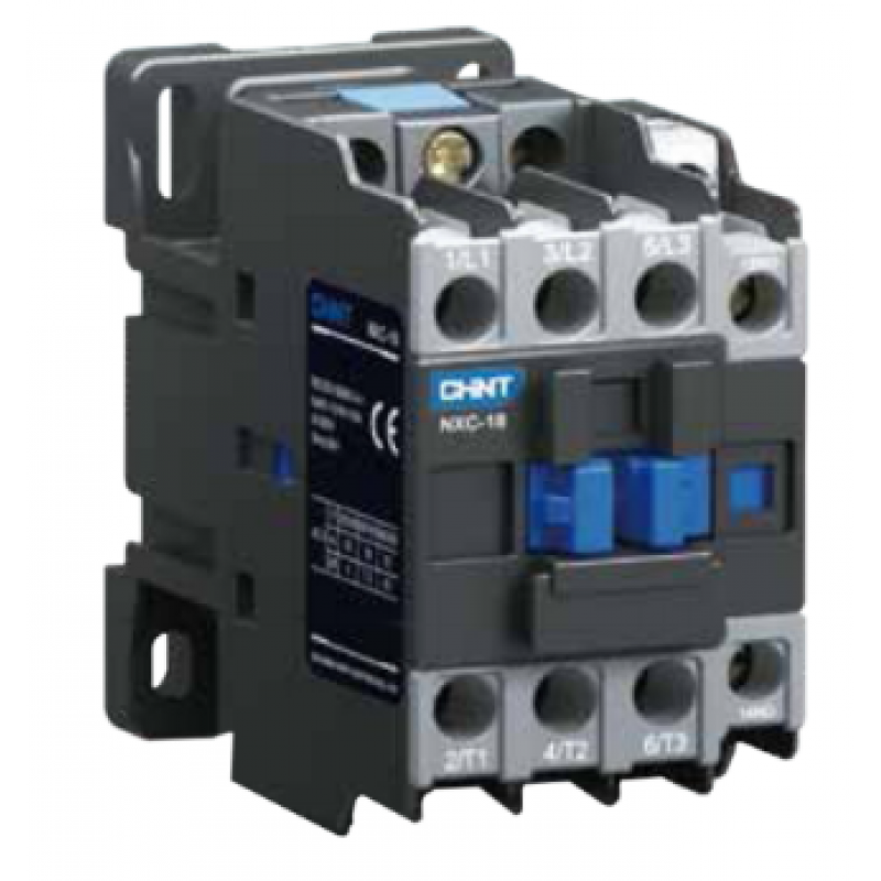 CONTACTOR CHINT NXC-09 – In:9A – 3 POLOS + Aux: 1NA+1NC – Bob: 380VCA