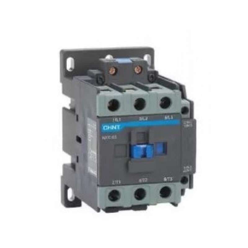 CONTACTOR CHINT NXC-65 IN65A 3 POLOS+AUX 1NA+1NC BOB 220VCA