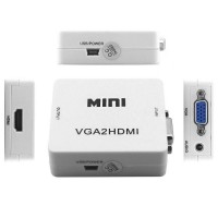 CONVERSOR VGA+AUDIO A HDMI NETMAK