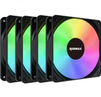 COOLER FAN RAIDMAX PACK 4x120mm X-AIR BLACK
