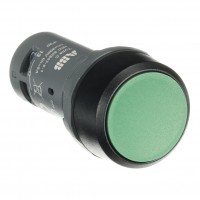 CP1-10G-11 Pulsador rasante compacto 1NA+1NC verde