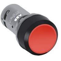 CP2-10R-10 Pulsador rasante compacto retenido 1NA rojo