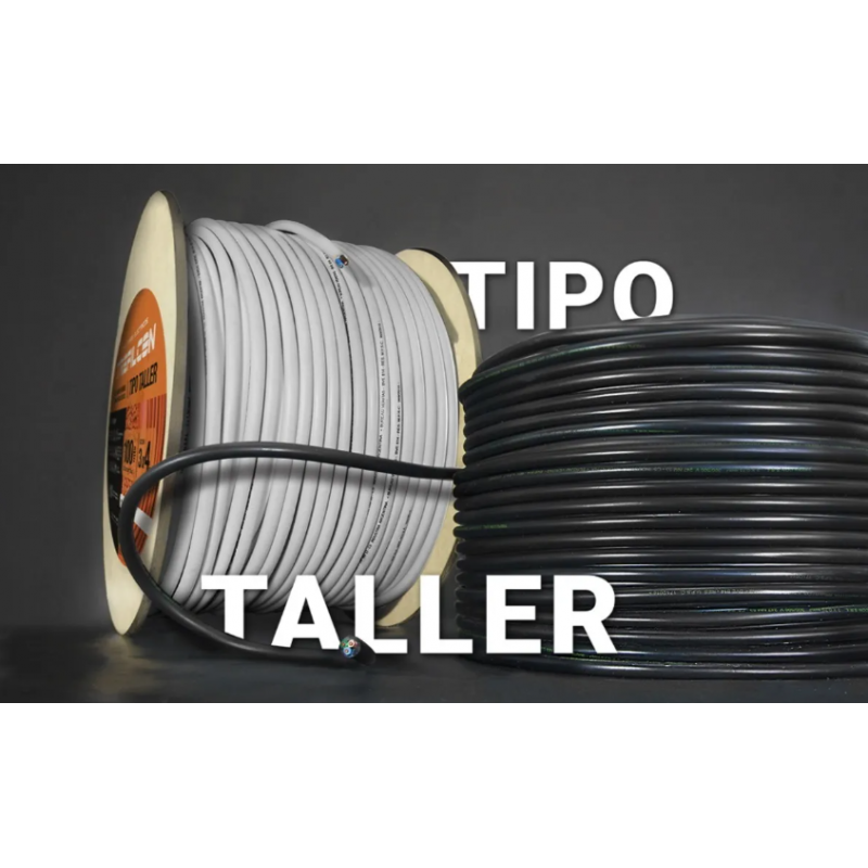 Cable TPR 2×1 Negro Trefilcon – x100mts