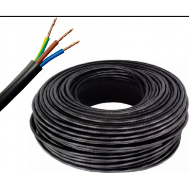 Cable TPR 3X1.00 TREF X 100 M NEGRO