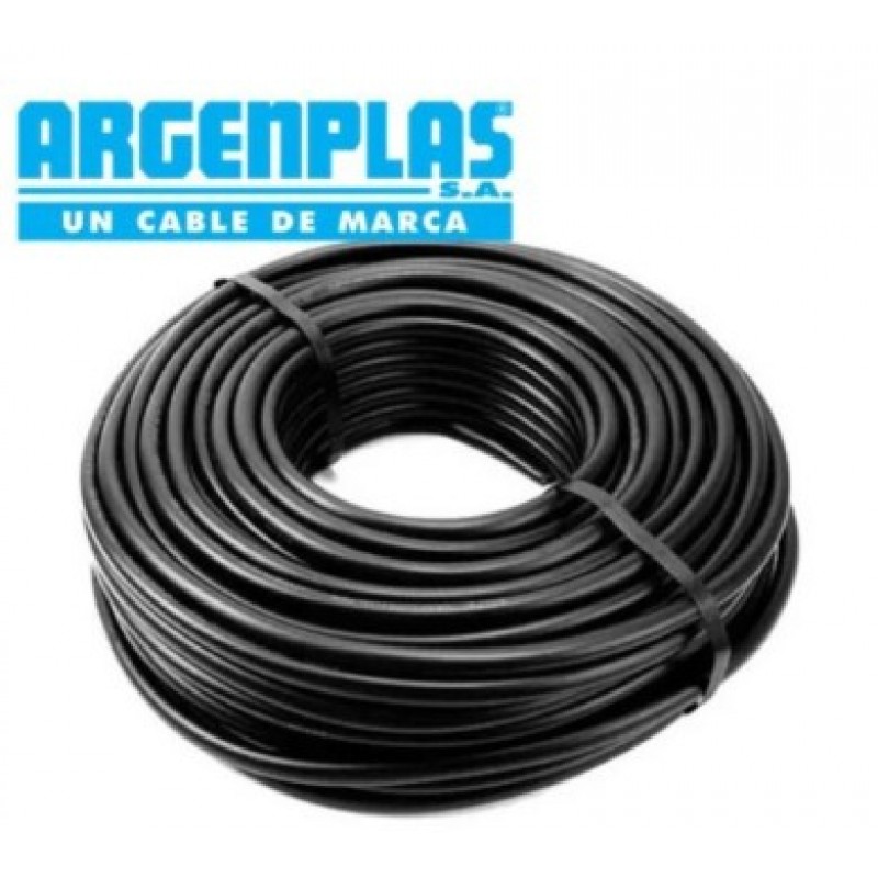 Cable Tipo Taller 3×2.5mm x100mts Negro ARGENPLAS