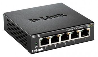 D-LINK DGS-105A SWITCH 5 PUERTOS GIGABIT  10/100/1000Mbps