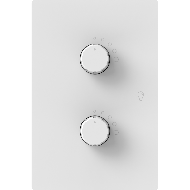 DIMMER LED DOBLE MILAN BLANCO MACROLED