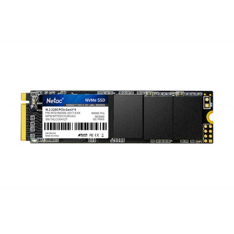 DISCO SSD NETAC N930E PRO PCLE 3X4 M.2 2280 NVME 3D NAND 1 TB