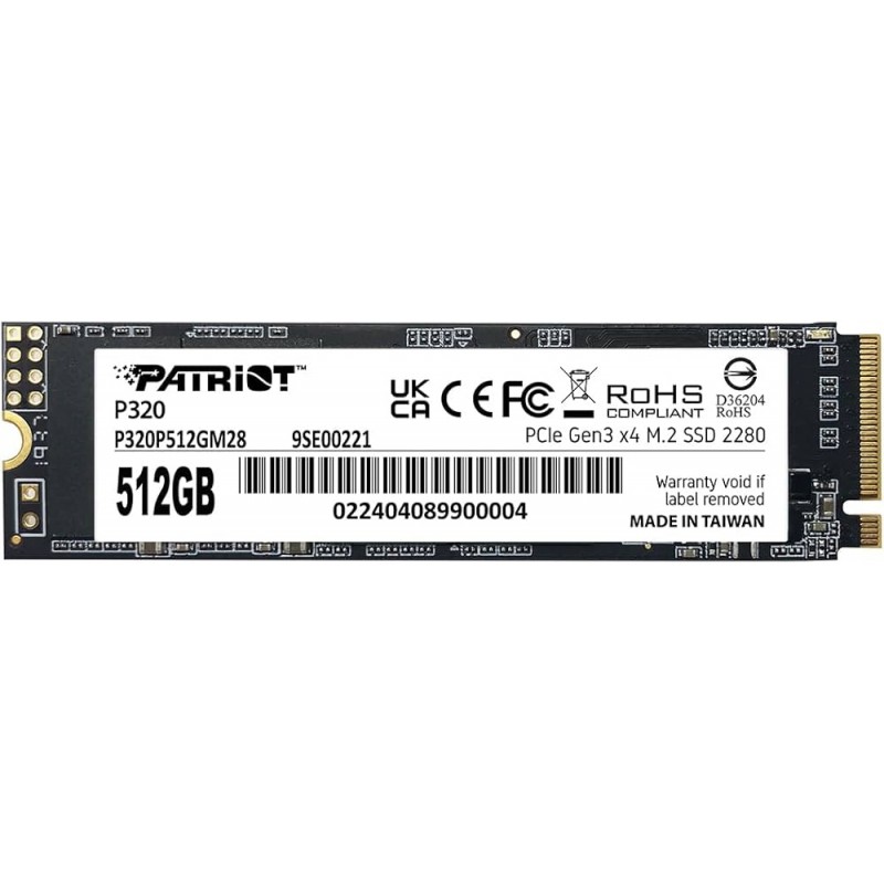 DISCO SSD PATRIOT P320 SOLID 512GB M.2 PE000997