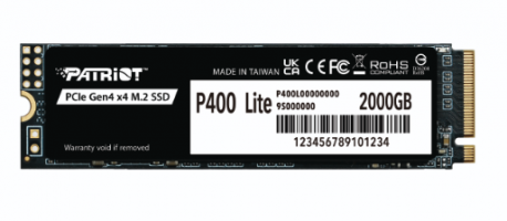 DISCO SSD PATRIOT P400 LITE 2TB M.2 2280 GEN4 PS001656