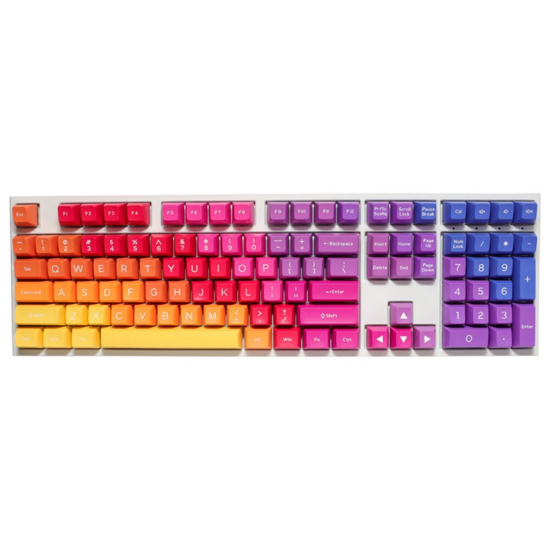 DUCKY KEYCAP SET AFTERGLOW SA US ABS SEAMLESS DOUBLE SHOT
