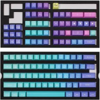 DUCKY KEYCAP SET AZURE SA US ABS SEAMLESS DOUBLE SHOT