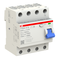 F204 A S-63/0,3 Interruptor diferencial Tetrapolar  In 63A Sens = 300 mA - Selectivo