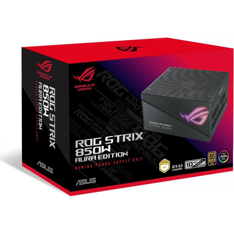 FUENTE ASUS ROG STRIX 850W AURA GAMING 80 PLUS GOLD