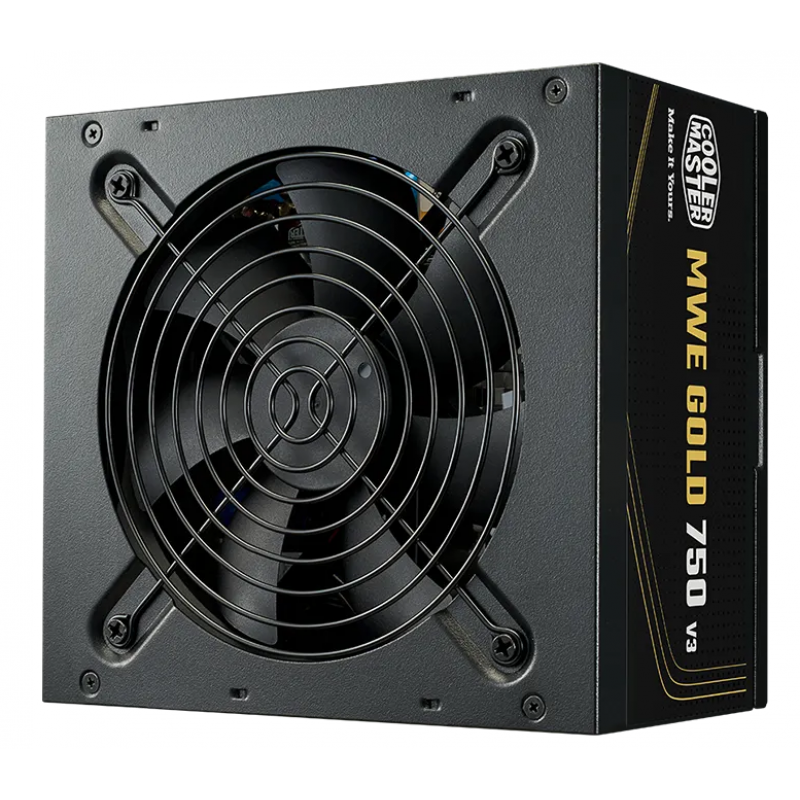 FUENTE COOLER MASTER MWE GOLD 850W V3 NM FR A/AR CORD