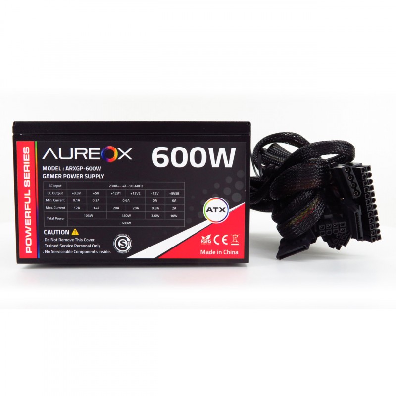 FUENTE GAMER AUREOX 600W PSU ARXGP-600