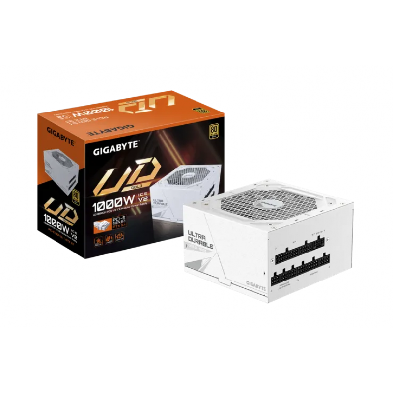 FUENTE GAMER GIGABYTE 1000W PG5 ICE 80 PLUS GOLD FULL MODULAR