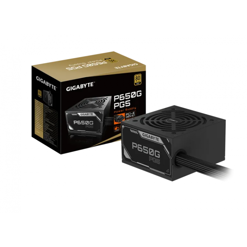 FUENTE GAMER GIGABYTE 650W 80 PLUS GOLD PG5