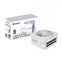 FUENTE GAMER GIGABYTE 850W PG5 ICE AORUS ELITE PLATINUM MODULAR ATX3.1 WHITE