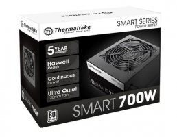 FUENTE GAMER THERMALTAKE SMART 700W NON MODULAR AG80 PLUS WHITE