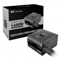 FUENTE GAMER THERMALTAKE SMART BX3 650W NON MODULAR ANALOG 80 PLUS BRONZE