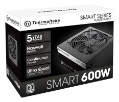 FUENTE THERMALTAKE SMART 600W 80 PLUS WHITE